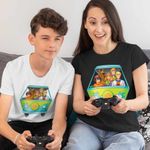 Fashion, accesorii si bijuterii - Copii - Imbracaminte copii - Tricouri copii - Tricou Copii Baieti Scooby-Doo Camioneta Mystery, negru, marime XS Copii - Infinity.ro