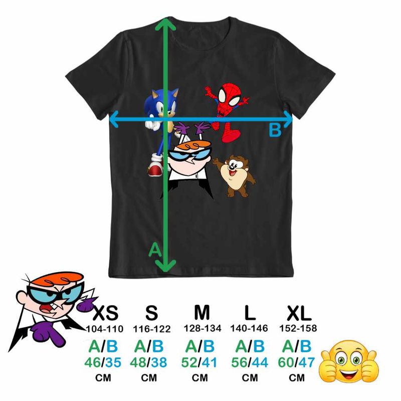 Fashion, accesorii si bijuterii - Copii - Imbracaminte copii - Tricouri copii - Tricou Copii Fete laboratorul lui Dexter Sonic Paienjenel Taz Diavol Tasmanian, negru, marime M Copii - Infinity.ro