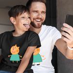 Fashion, accesorii si bijuterii - Copii - Imbracaminte copii - Tricouri copii - Tricou Copii Baieti Pisica Candy Purcelusa Peppa Pig Pepa CoolTrend, alb, marime XS Copii - Infinity.ro