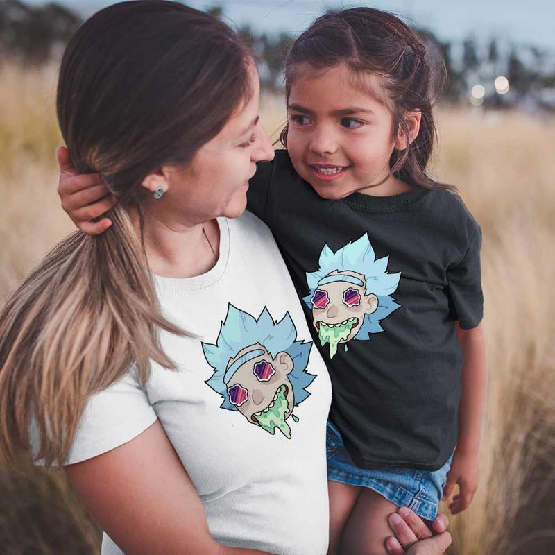 Fashion, accesorii si bijuterii - Copii - Imbracaminte copii - Tricouri copii - Tricou Copii Fete Rick and Morty Legend, alb, marime XS Copii - Infinity.ro