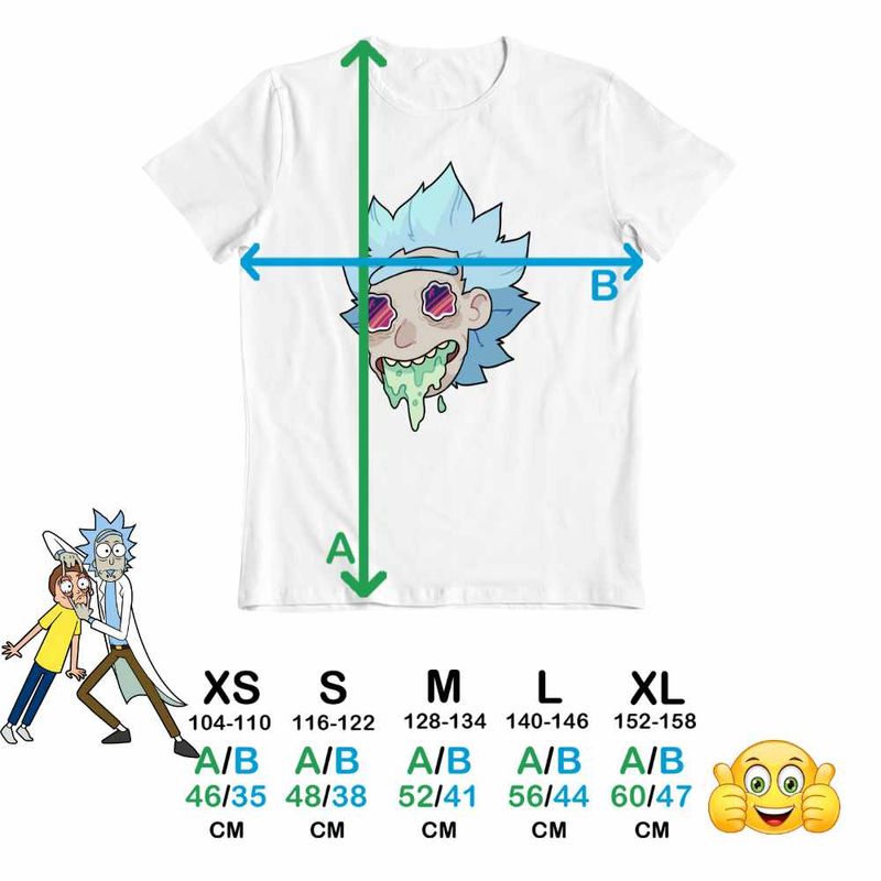 Fashion, accesorii si bijuterii - Copii - Imbracaminte copii - Tricouri copii - Tricou Copii Fete Rick and Morty Legend, alb, marime XS Copii - Infinity.ro
