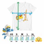 Fashion, accesorii si bijuterii - Copii - Imbracaminte copii - Tricouri copii - Tricou Copii Fete Strumf Pictor CoolTrend, alb, marime XL Copii - Infinity.ro