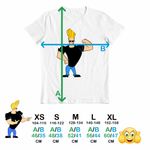 Fashion, accesorii si bijuterii - Copii - Imbracaminte copii - Tricouri copii - Tricou Copii Baieti Johnny Bravo Vibe Culturism, alb, marime S Copii - Infinity.ro
