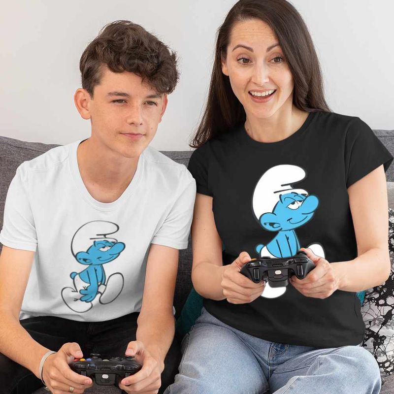 Fashion, accesorii si bijuterii - Copii - Imbracaminte copii - Tricouri copii - Tricou Copii Baieti Strumfii Somnorosul Somnorila CoolTrend, negru, marime L Copii - Infinity.ro