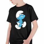 Fashion, accesorii si bijuterii - Copii - Imbracaminte copii - Tricouri copii - Tricou Copii Baieti Strumfii Somnorosul Somnorila CoolTrend, negru, marime L Copii - Infinity.ro