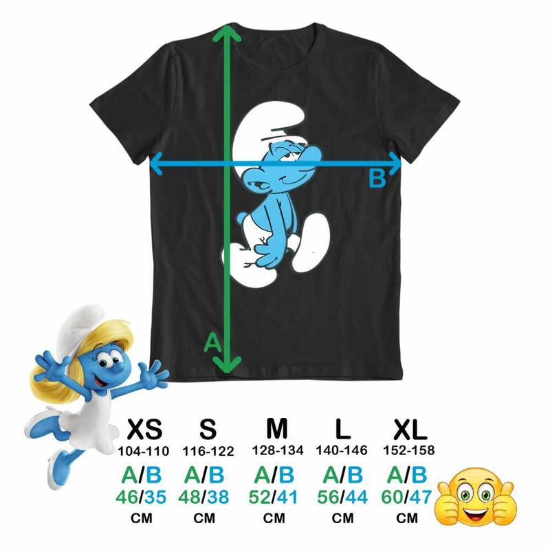 Fashion, accesorii si bijuterii - Copii - Imbracaminte copii - Tricouri copii - Tricou Copii Baieti Strumfii Somnorosul Somnorila CoolTrend, negru, marime L Copii - Infinity.ro