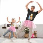 Fashion, accesorii si bijuterii - Copii - Imbracaminte copii - Tricouri copii - Tricou Copii Fete Garfield Bluey Blue Bingo Catei Pisica, negru, marime S Copii - Infinity.ro