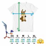 Fashion, accesorii si bijuterii - Copii - Imbracaminte copii - Tricouri copii - Tricou Copii Fete Coiot Chibi Bebelus, alb, marime XS Copii - Infinity.ro