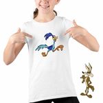 Fashion, accesorii si bijuterii - Copii - Imbracaminte copii - Tricouri copii - Tricou Copii Fete Cioiotul Strutul Beep Beep, alb, marime XS Copii - Infinity.ro