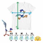 Fashion, accesorii si bijuterii - Copii - Imbracaminte copii - Tricouri copii - Tricou Copii Fete Cioiotul Strutul Beep Beep, alb, marime XS Copii - Infinity.ro