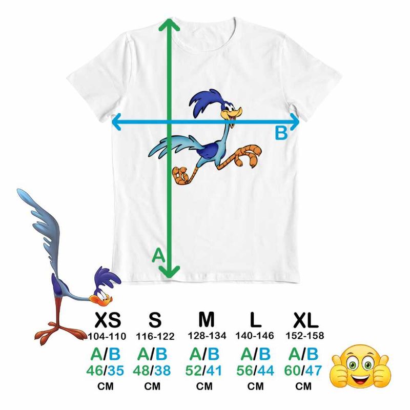 Fashion, accesorii si bijuterii - Copii - Imbracaminte copii - Tricouri copii - Tricou Copii Fete Cioiotul Strutul Beep Beep, alb, marime XS Copii - Infinity.ro