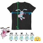 Fashion, accesorii si bijuterii - Copii - Imbracaminte copii - Tricouri copii - Tricou Copii Fete Curaj Cainele cel Fricos Iepure Cartoon Network, negru, marime XL Copii - Infinity.ro