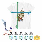 Fashion, accesorii si bijuterii - Copii - Imbracaminte copii - Tricouri copii - Tricou Copii Fete Coiotul Strutul Ganditor, alb, marime S Copii - Infinity.ro