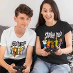 Fashion, accesorii si bijuterii - Copii - Imbracaminte copii - Tricouri copii - Tricou Copii Baieti ScoobyDoo Mister Rezolvat All Gang, negru, marime XL Copii - Infinity.ro