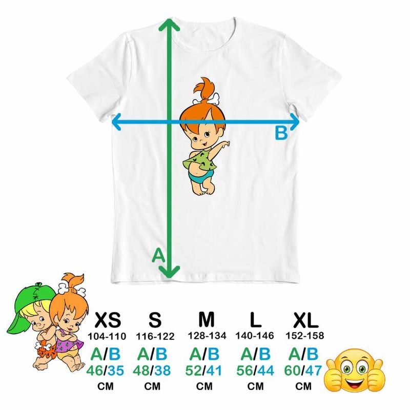 Fashion, accesorii si bijuterii - Copii - Imbracaminte copii - Tricouri copii - Tricou Copii Baieti Familia Flintstone Pebbles Bebelus, alb, marime S Copii - Infinity.ro