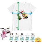 Fashion, accesorii si bijuterii - Copii - Imbracaminte copii - Tricouri copii - Tricou Copii Baieti Curaj Cainele Fricos Bunicu Bunica Scaun, alb, marime S Copii - Infinity.ro