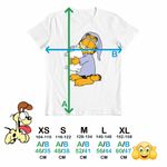 Fashion, accesorii si bijuterii - Copii - Imbracaminte copii - Tricouri copii - Tricou Copii Baieti Garfield Somnoros Perna Noapte, alb, marime L Copii - Infinity.ro