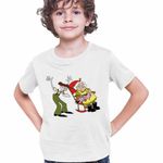 Fashion, accesorii si bijuterii - Copii - Imbracaminte copii - Tricouri copii - Tricou Copii Baieti Curaj Cainele Fricos Bunicu Bunica Scaun, alb, marime S Copii - Infinity.ro