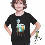 Fashion, accesorii si bijuterii - Copii - Imbracaminte copii - Tricouri copii - Tricou Copii Baieti Rick and Morty, negru, marime M Copii - Infinity.ro