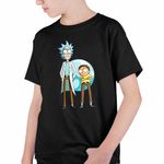 Fashion, accesorii si bijuterii - Copii - Imbracaminte copii - Tricouri copii - Tricou Copii Baieti Rick and Morty, negru, marime M Copii - Infinity.ro