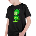 Fashion, accesorii si bijuterii - Copii - Imbracaminte copii - Tricouri copii - Tricou Copii Baieti Familia Flintstone Gazoo Extraterestru Alien, negru, marime S Copii - Infinity.ro