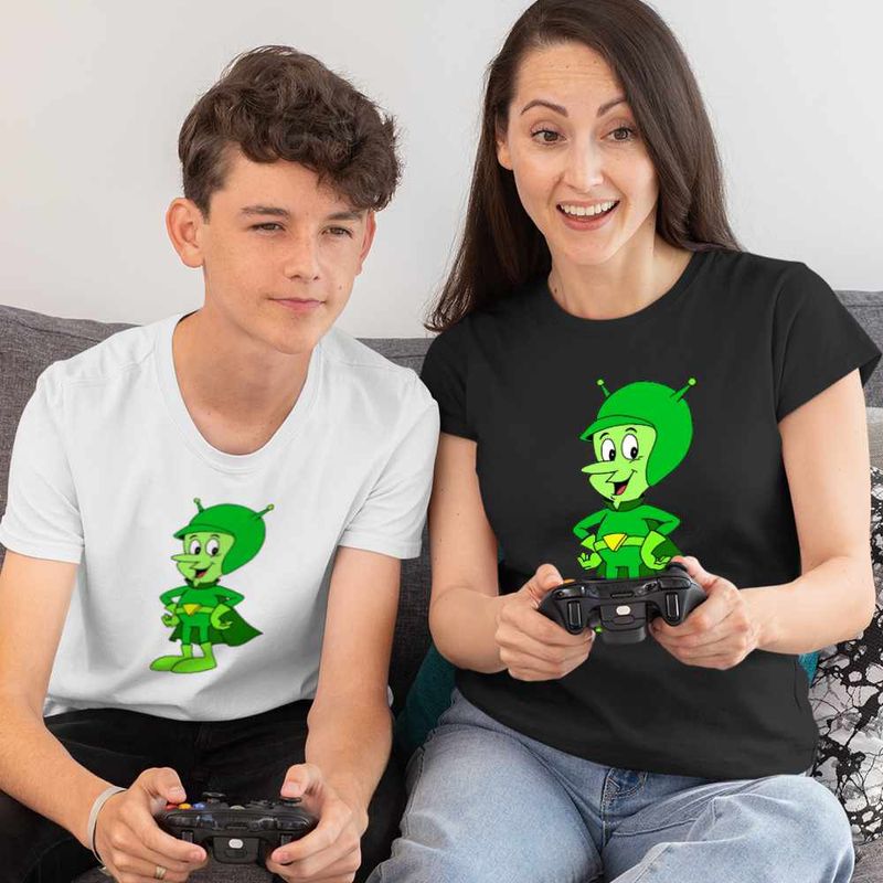 Fashion, accesorii si bijuterii - Copii - Imbracaminte copii - Tricouri copii - Tricou Copii Baieti Familia Flintstone Gazoo Extraterestru Alien, negru, marime S Copii - Infinity.ro