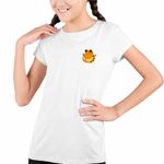 Fashion, accesorii si bijuterii - Copii - Imbracaminte copii - Tricouri copii - Tricou Copii Fete Garfield Privire Sarcastica, alb, marime XL Copii - Infinity.ro