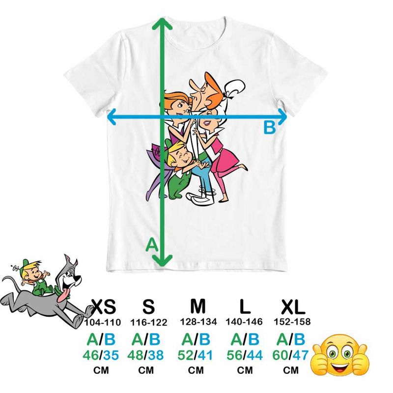 Fashion, accesorii si bijuterii - Copii - Imbracaminte copii - Tricouri copii - Tricou Copii Baieti Familia Jetson Desene Animate SF, alb, marime L Copii - Infinity.ro