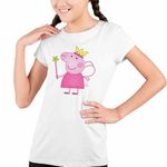 Fashion, accesorii si bijuterii - Copii - Imbracaminte copii - Tricouri copii - Tricou Copii Fete Purcelusa Peppa Pig Zana Maseluta CoolTrend, alb, marime L Copii - Infinity.ro