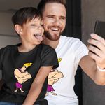 Fashion, accesorii si bijuterii - Copii - Imbracaminte copii - Tricouri copii - Tricou Copii Baieti Johnny Bravo Hawaii Plaja Fitness, alb, marime S Copii - Infinity.ro