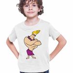 Fashion, accesorii si bijuterii - Copii - Imbracaminte copii - Tricouri copii - Tricou Copii Baieti Johnny Bravo Hawaii Plaja Fitness, alb, marime S Copii - Infinity.ro