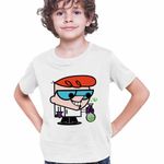 Fashion, accesorii si bijuterii - Copii - Imbracaminte copii - Tricouri copii - Tricou Copii Baieti Laborator Dexter Experiment, alb, marime M Copii - Infinity.ro
