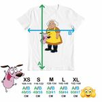 Fashion, accesorii si bijuterii - Copii - Imbracaminte copii - Tricouri copii - Tricou Copii Baieti Curaj Cainele Fricos Bunica Beagle Catel, alb, marime M Copii - Infinity.ro