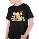 Fashion, accesorii si bijuterii - Copii - Imbracaminte copii - Tricouri copii - Tricou Copii Baieti Garfield Toata Gasca Pisici, negru, marime L Copii - Infinity.ro