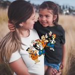 Fashion, accesorii si bijuterii - Copii - Imbracaminte copii - Tricouri copii - Tricou Copii Fete Popeye Marinarul Flintston Jetson Desene Vechi, alb, marime L Copii - Infinity.ro
