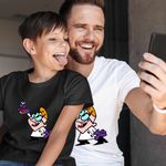 Fashion, accesorii si bijuterii - Copii - Imbracaminte copii - Tricouri copii - Tricou Copii Baieti Laborator Dexter Evrika Formula Chimie, alb, marime XS Copii - Infinity.ro