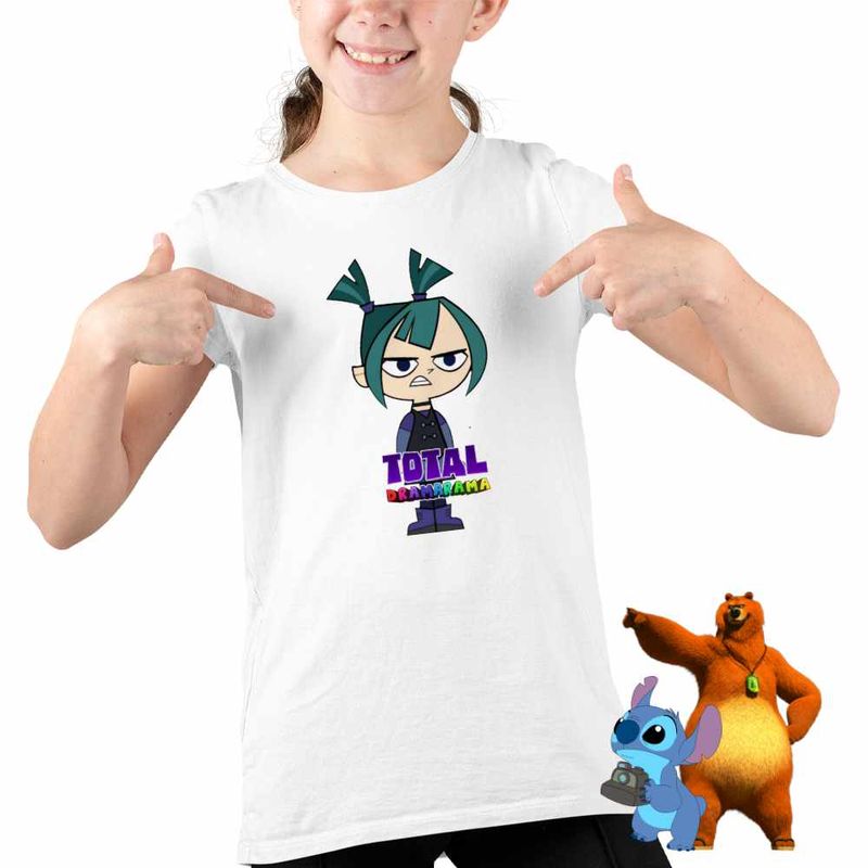 Fashion, accesorii si bijuterii - Copii - Imbracaminte copii - Tricouri copii - Tricou Copii Fete Gradinita Dramei Totale Gwen CoolTrend, alb, marime L Copii - Infinity.ro