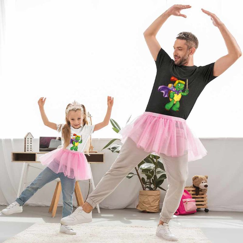 Fashion, accesorii si bijuterii - Copii - Imbracaminte copii - Tricouri copii - Tricou Copii Fete Franklin Testoasa Gladiator CoolTrend, negru, marime XL Copii - Infinity.ro