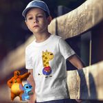 Fashion, accesorii si bijuterii - Copii - Imbracaminte copii - Tricouri copii - Tricou Copii Baieti Girafa Gerald Purcelusa Peppa Pig CoolTrend, alb, marime L Copii - Infinity.ro