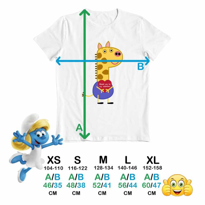 Fashion, accesorii si bijuterii - Copii - Imbracaminte copii - Tricouri copii - Tricou Copii Baieti Girafa Gerald Purcelusa Peppa Pig CoolTrend, alb, marime L Copii - Infinity.ro