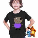 Fashion, accesorii si bijuterii - Copii - Imbracaminte copii - Tricouri copii - Tricou Copii Baieti Catelul Danny Purcelusa Peppa Pig CoolTrend, negru, marime S Copii - Infinity.ro