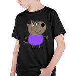 Fashion, accesorii si bijuterii - Copii - Imbracaminte copii - Tricouri copii - Tricou Copii Baieti Catelul Danny Purcelusa Peppa Pig CoolTrend, negru, marime S Copii - Infinity.ro