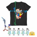 Fashion, accesorii si bijuterii - Copii - Imbracaminte copii - Tricouri copii - Tricou Copii Baieti Porky Petunia Looney Tunes, negru, marime XS Copii - Infinity.ro