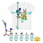 Fashion, accesorii si bijuterii - Copii - Imbracaminte copii - Tricouri copii - Tricou Copii Baieti Coiotul Strutul Bebelusi Deseneaza, alb, marime S Copii - Infinity.ro