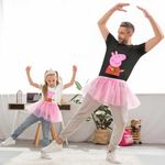 Fashion, accesorii si bijuterii - Copii - Imbracaminte copii - Tricouri copii - Tricou Copii Fete Peppa Canta la Chitara CoolTrend, negru, marime M Copii - Infinity.ro