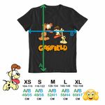 Fashion, accesorii si bijuterii - Copii - Imbracaminte copii - Tricouri copii - Tricou Copii Baieti Garfield Odie Limba Pisica Catel Desene, negru, marime L Copii - Infinity.ro