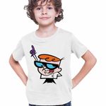 Fashion, accesorii si bijuterii - Copii - Imbracaminte copii - Tricouri copii - Tricou Copii Baieti Dexter Laboratory Cartoon Network, alb, marime S Copii - Infinity.ro