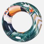 Fashion, accesorii si bijuterii - Femei - Lenjerie si pijamale femei - Imbracaminte de plaja femei - Colac gonflabil cu manere, 115 cm, multicolor, model Tucan sau Flamingo - Infinity.ro