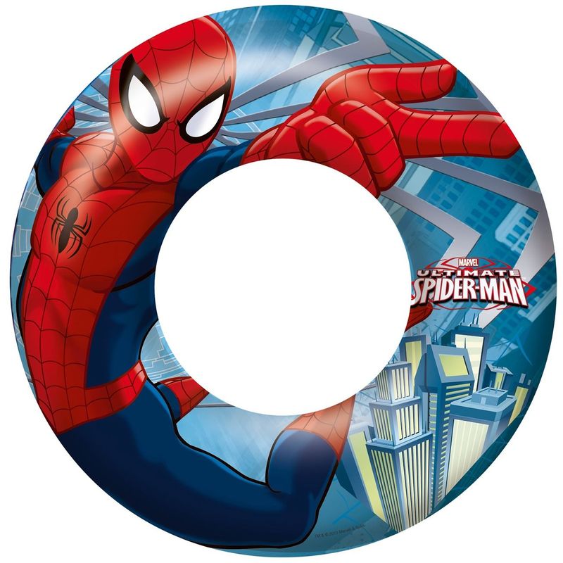 Jucarii, Copii si Bebe - Jucarii si jocuri - Jucarii de exterior - Colaci, ochelari si accesorii inot copii - Colac gonflabil Spiderman, 56cm diametru, 3-6 ani - Infinity.ro