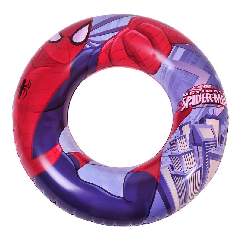 Jucarii, Copii si Bebe - Jucarii si jocuri - Jucarii de exterior - Colaci, ochelari si accesorii inot copii - Colac gonflabil Spiderman, 56cm diametru, 3-6 ani - Infinity.ro